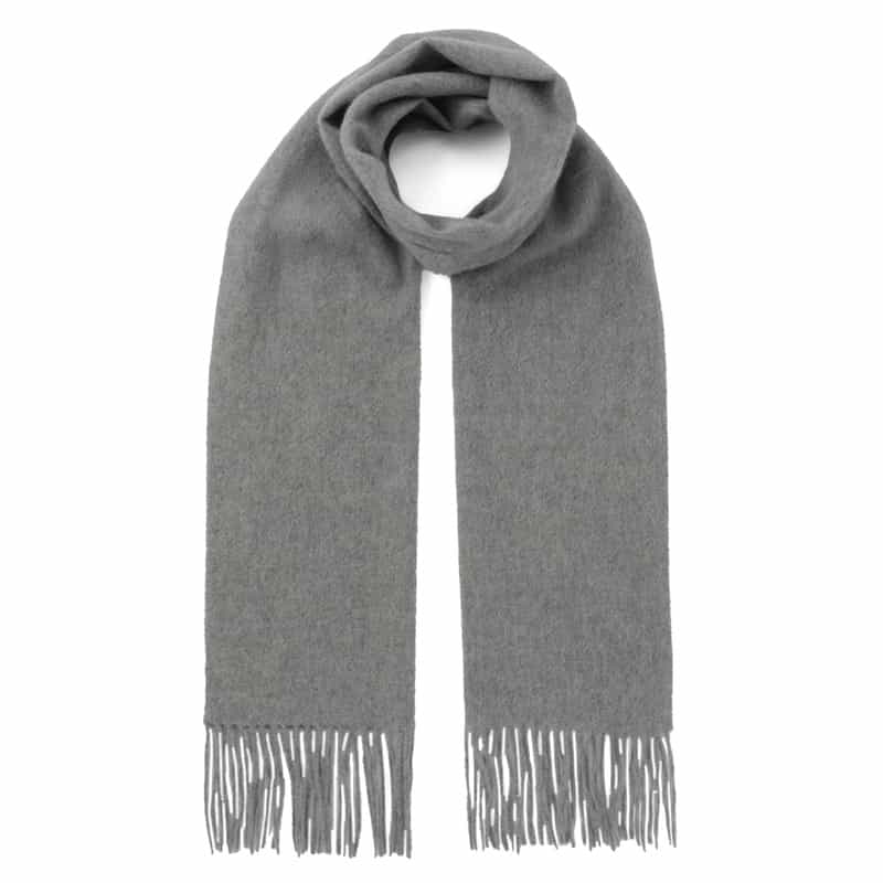BARNEYS NEW YORK カシミヤウール素材マフラー GRAY