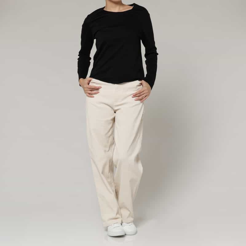 NEW NOW NEW NOW ＜ニューナウ＞ バーニーズ　ニューヨーク限定コーデュロイペインターパンツ IVORY