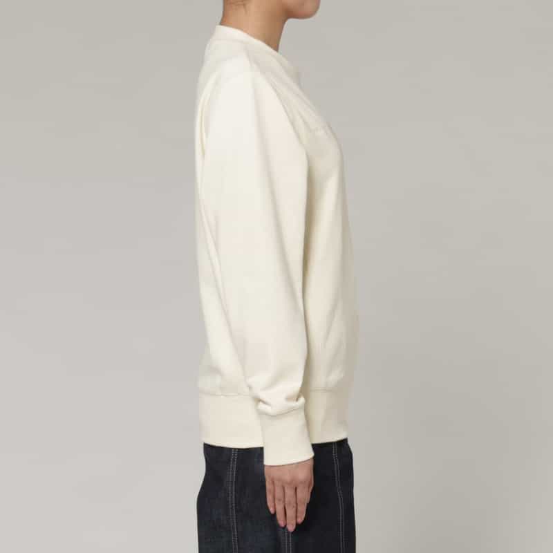 NEW NOW NEW NOW ＜ニューナウ＞ バーニーズ　ニューヨーク限定ロゴ刺繍スウェットプルオーバー IVORY