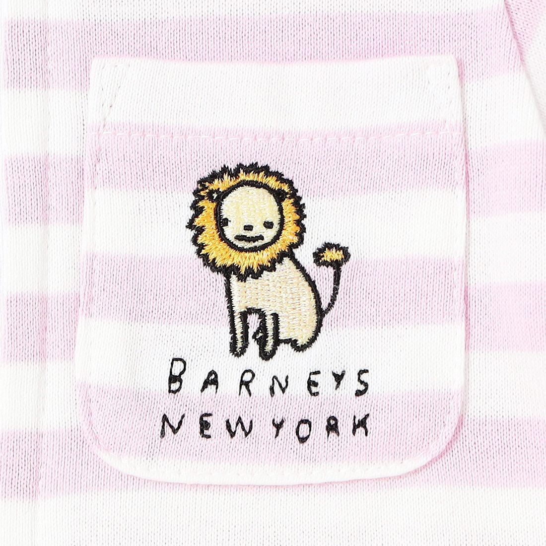バーニーズ ニューヨーク ライオン刺繍ボーダー柄ロンパース(2183200