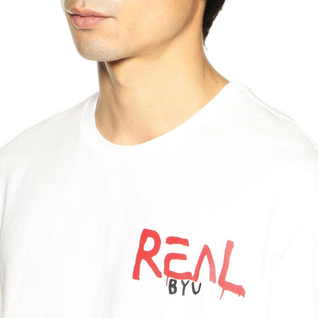 REAL BUY（リアルバイ）バックプリントTシャツ