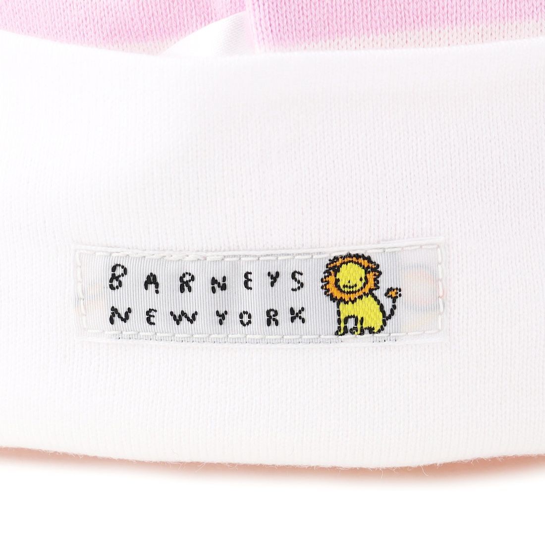 BARNEYS NEW YORK（バーニーズ ニューヨーク）ライオン刺繍ボーダー柄キャップ