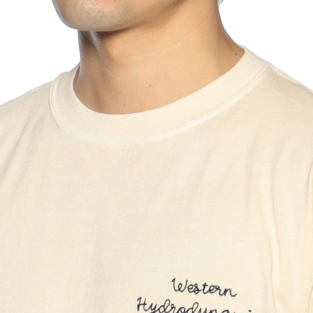 WESTERN HYDRODYNAMIC RESEARCH（ウエスタンハイドロダイナミックリサーチ）ロゴ刺繍Tシャツ